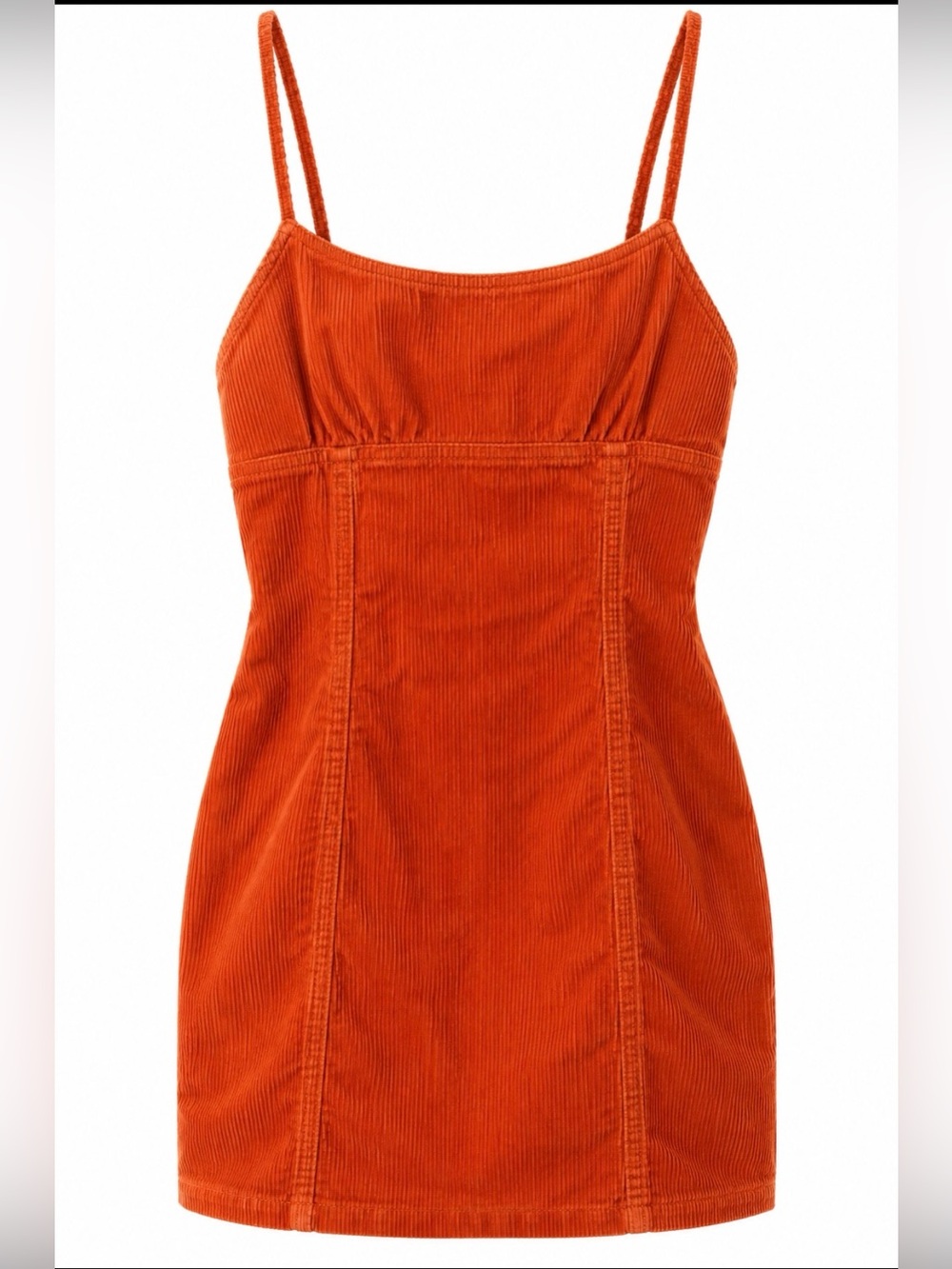 wild fable Orange Corduroy Slip Dress Rust Orange color.